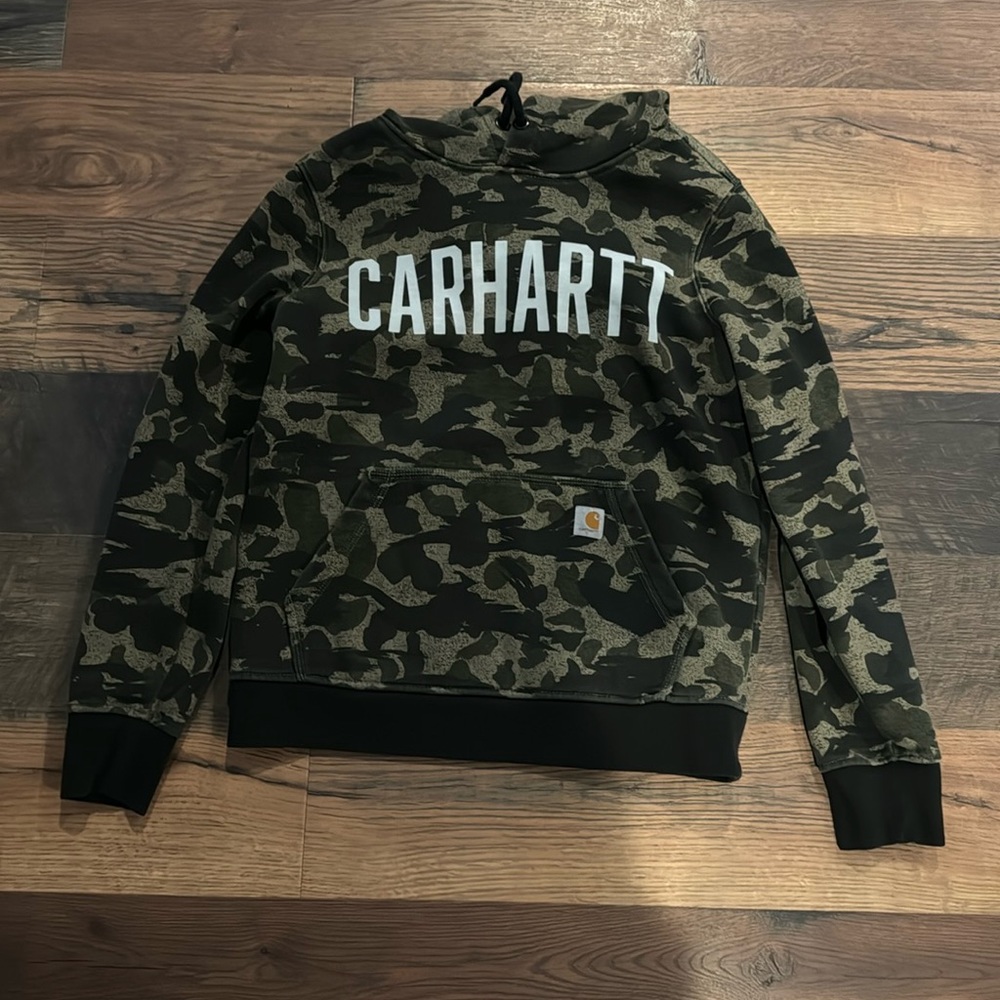 WOMENS CARHARTT CAMO SWEATSHIRT